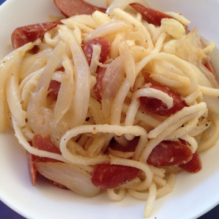 味噌バター焼きうどん